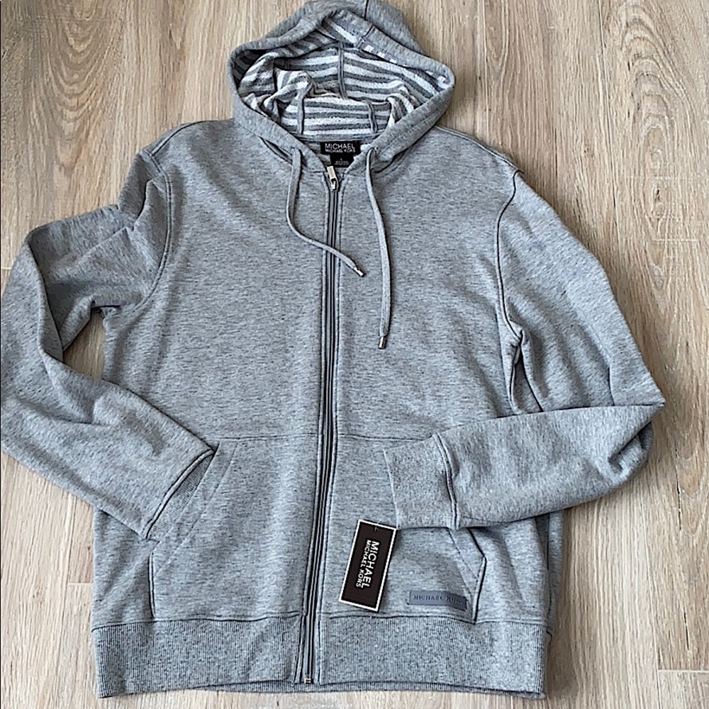 Men’s Michael Kors Gray Zip Up Sweater